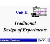 Traditional design of experiment